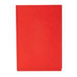 3 fold a5 ecofriendly notebook with page highlighters and a matching pen in red colour for corporate gift in Dubai