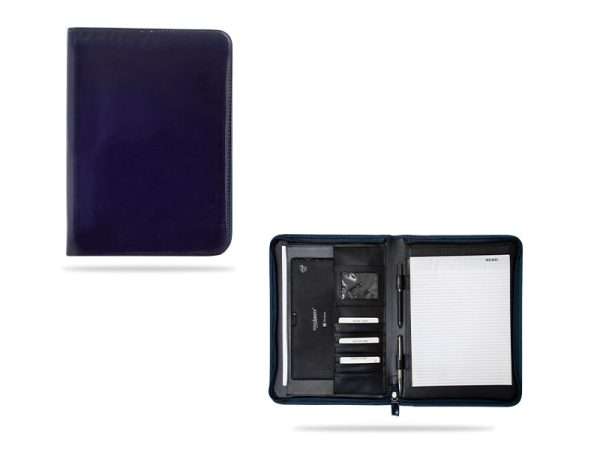Enazeep - A4 folder/portfolio with notepad, Blue, Corporate gift items, Corporate gifts trading in UAE