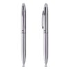 Harpoon silver colour metal pen with chrome rings and top for corporate gifting or promotional giveaway in dubai