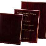 Premium customizable Rosewood Lacquer finish plaque for corporate gift in Dubai, plaques supplier in Dubai