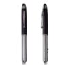 Bond multi functional black and silver ball pen with inbuilt laser pointer and torch along with stylus for business meetings corporate gift in dubai