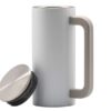 White starcof 350 ml stainless steel mug with blackmite handle in Dubai for corporate gifts