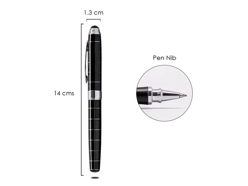 Argyle metal pen with checks design for corporate gifting or promotional giveaway in dubai