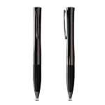 Buster gun metal colour chrome finish metal pen with silicon grip along with twist open function for corporate gift or promotiona giveaway in Dubai