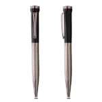 Cavalier metal body silver and black pen for employees to be given as promotional giveaway and corporate gift by stationery supplier in dubai