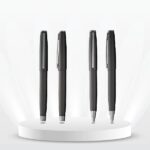 Gemini grey colour metal pen set of ball and roller pen for corporate gifting or promotional giveaway in Dubai