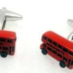 Double decker bus cufflinks in uae