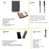 Hod ashen organiser tech corporate gift set with powerbank keychain and metal pen for employees second