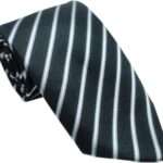 black paraller striped tie in uae