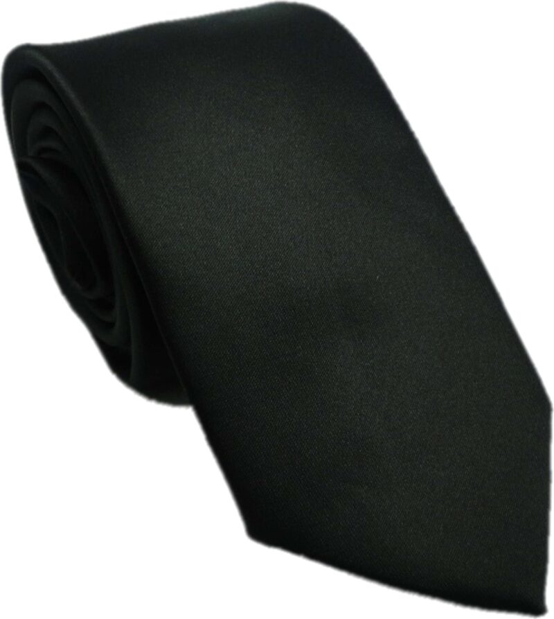 Dark plain black tie in uae