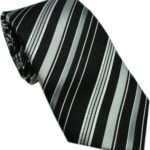 striped designed black color tie in uae