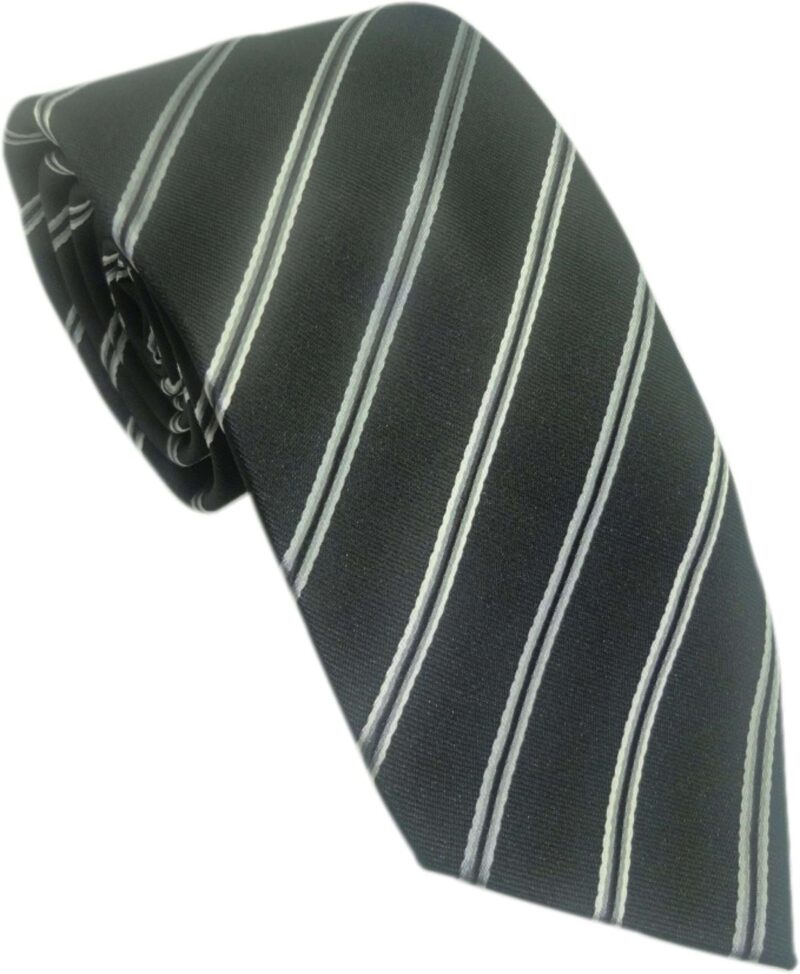 Green and black striped tie in uae