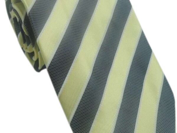 strip tie yellow and grey in uae