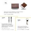 pelman tan cardcase gift set with tan leatherette cardcase and keychain along with black metal pen for corporate gifting in dubai for employees
