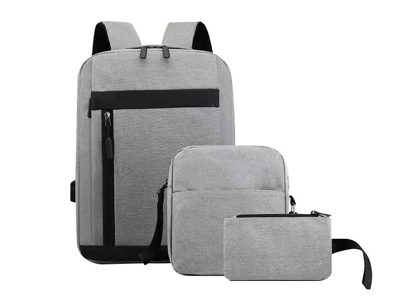 Triad – Grey Backpack Set - Wholesale bags supplier in UAE