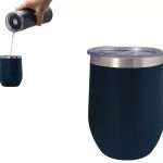 Blue colour stainless steel 350 ml beverage cup for office employees in Dubai