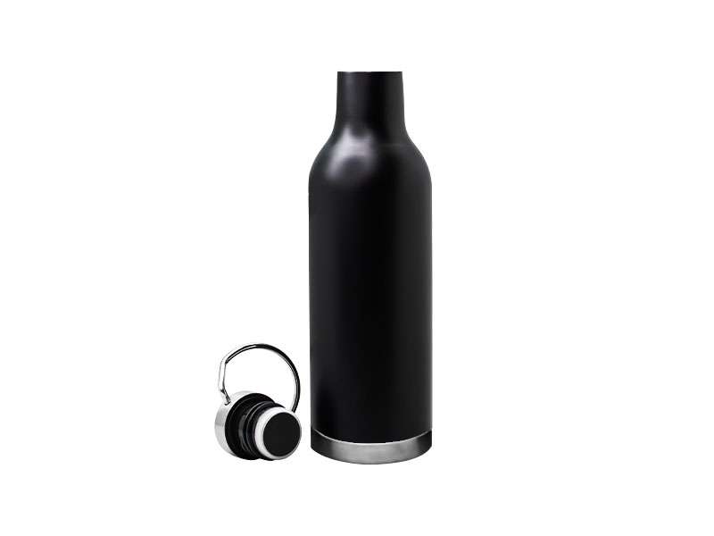 Barolo - Black, Stainless steel double walled bottle, Corporate Gifts