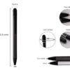 Stiletto gunmetal colour twist action metal pen with stylus for business gifts