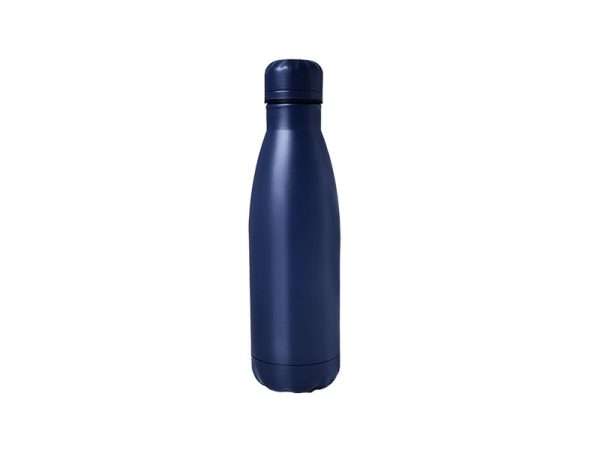 500 ml blue color office water bottle, stainless steel double-walled vacuum bottle, suitable for corporate gifts and promotional giveaways