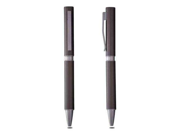 Duke sable dark grey colour twist action pen in grey colour for corporate gifitng or promotional giveaway in dubai