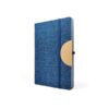 Caro - A5 sized notebook with mobile phone holder in blue color, Elegant Caro A5 Notebook - Style Meets Practicality
