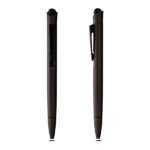 Stylet- metal body ballpoint pen in grey color, Ideal promo gift for smooth writing & digital navigation.