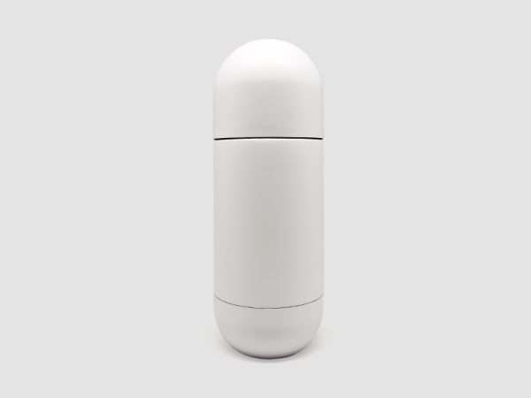 Anshim White color stainless steel insulated water bottle in elegant soft-touch finish. Corporate gifts items in Dubai