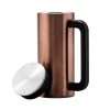Starcof- 350 ml stainless steel mug in rose gold color with black mite handle, Corporate gifts providers in Dubai