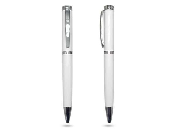 Grabb -White, Ballpoint pen with silver trimmings. Wholesale pen supplier in UAE