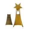 Blitz Star trophy crafted from metal in gold color, Corporate gifts trading in Dubai, Trophies wholesalers in UAE