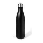 750 ml black color office water bottle, stainless steel double-walled vacuum bottle, suitable for corporate gifts and promotional giveaways