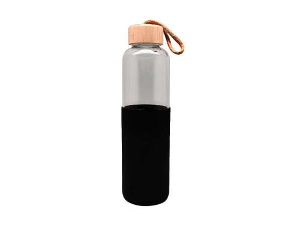 Cristem - Black, Eco-friendly Drinkware, Glass water bottle, Corporate gifts, Promotional giveaways, Business gifts,