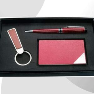 3pc Corporate Set With business card case, keychain and metal pen