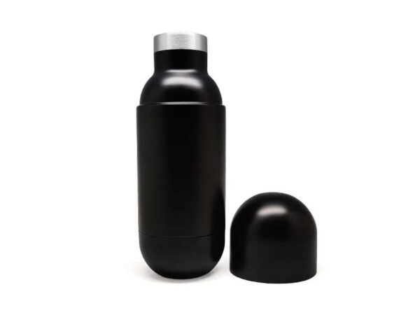 <b>Anshim - Black</b> (420ml) <br>Stainless steel water bottle - Image 2