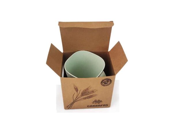 <b>Eco Bran - Green </b> (350ml) ♻️ Biodegradable Wheat fiber mug - Image 3