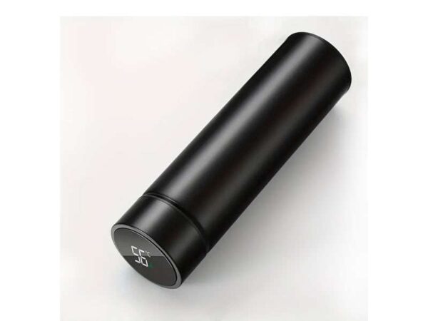 <b>Flacon - Black</b> (500ml)<br>Stainless steel bottle with temperature display - Image 3