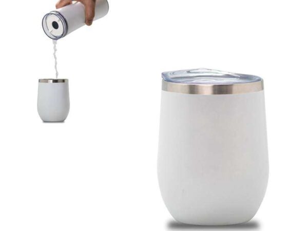 <b>URT Cup -  White </b>(350ml) Stainless steel double wall cup