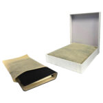 Journal in box with protective cover.