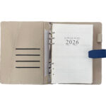 2026 business diary open leather cover