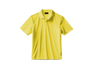 Yellow polo shirt front view