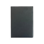 Black leather menu cover, rectangular shape
