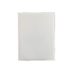 Plain white leather menu cover