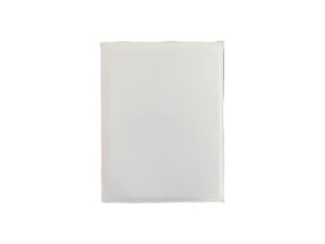 Plain white leather menu cover