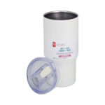 Insulated stainless steel travel tumbler with lid