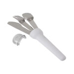 Travel utensil set with fork, spoon, knife