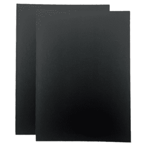 Two black sheets of sandpaper