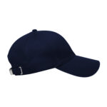 Navy blue baseball cap with adjustable strap.