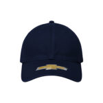 Navy blue cap with gold logo