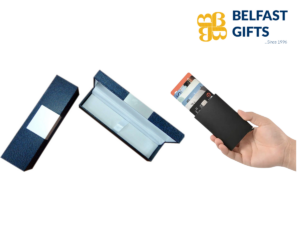 Hand holding cardholder with cards