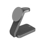 Gray wireless charging stand for devices